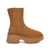 UGG Brown 'Twin Seam New Heights' Boots In Suede Woman Beige