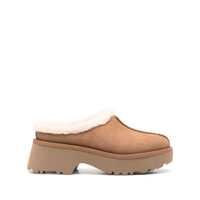 Balerini UGG ‘New Height' Mule With Brown Suede Women'S Embossed Stitching Detail Femei