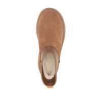 Bocanci UGG Dama - Bocanci UGG Brown UGG Classic Mini Dipper Ankle Boots With Fabric Insert In Suede Woman Beige Femei (BM 15900200) - B-mall.ro