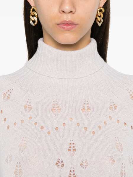 Pulovere TWINSET Twinset Sweaters NEVE/ORO Femei (BM 15900875) 5