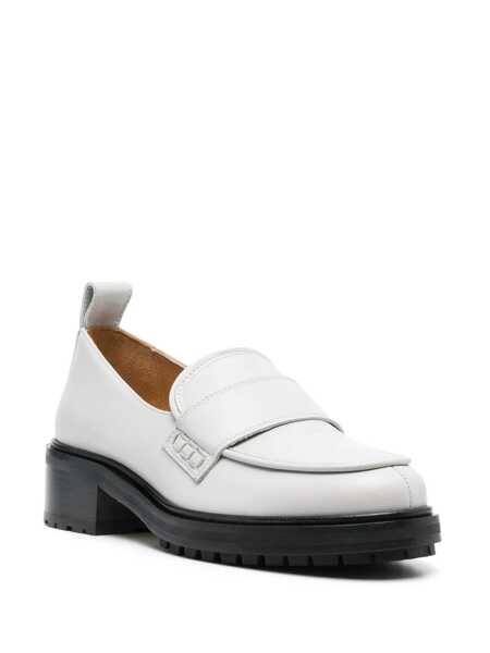 Mocasini AEYDE Aeyde Ruth Calf Leather Shoes WHITE Femei (BM 15903455) 2
