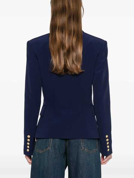 Geci Balmain Balmain Chiocciola Blazer BLUE Femei (BM 15904442) 4