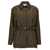 Fendi Fendi Canvas Single-Breasted Jacket BROWN