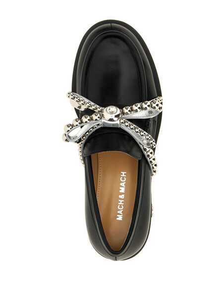 Mocasini MACH & MACH Mach & Mach Crystal Studs Loafers Black Femei (BM 15905051) 4