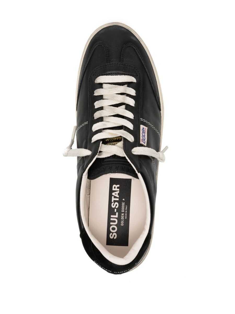 Sneakers Golden Goose Golden Goose Soul-Star Leather Sneakers Black Barbati (BM 15905279) 4