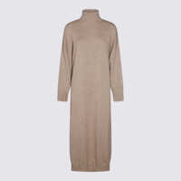 Rochii Brunello Cucinelli Cashmere Dress With Precious Details Femei