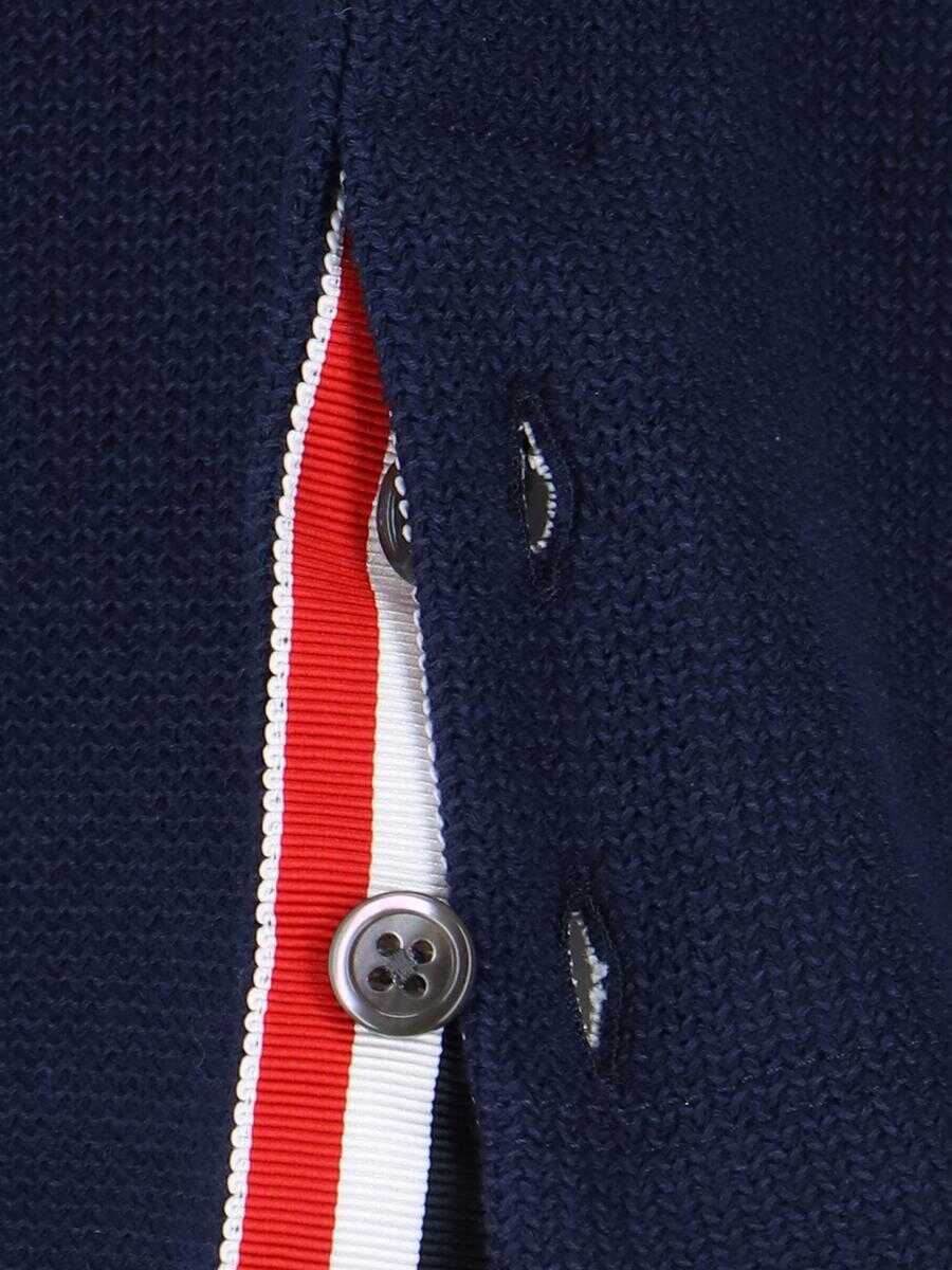 Topuri Thom Browne Thom Browne T-Shirts And Polos BLUE Barbati (BM 15906416) 5