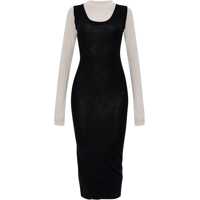 Rochii scurte Layered Knit Dress Femei