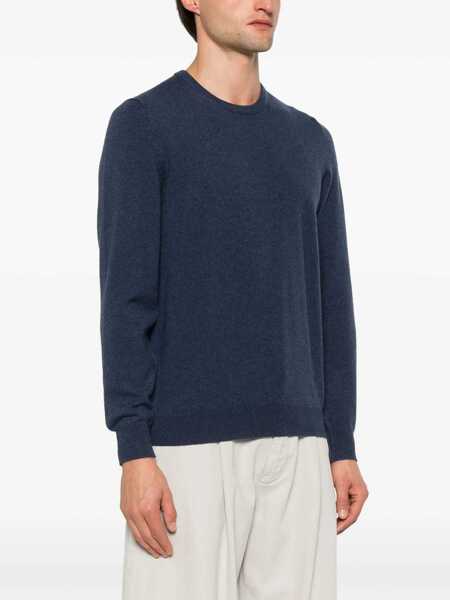 Pulovere Fedeli CREW-NECK L/S KNITTED SWEATER MAN Blue Barbati (BM 15912851) 3