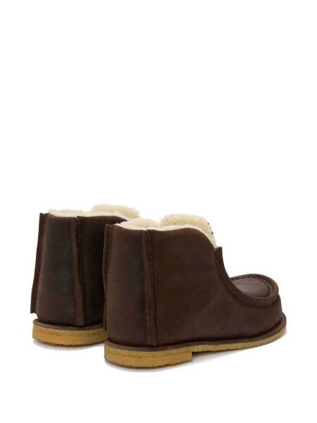 Bocanci JW Anderson JW Anderson Shearling-Lined Suede Boots Brown Femei (BM 15913958) 3