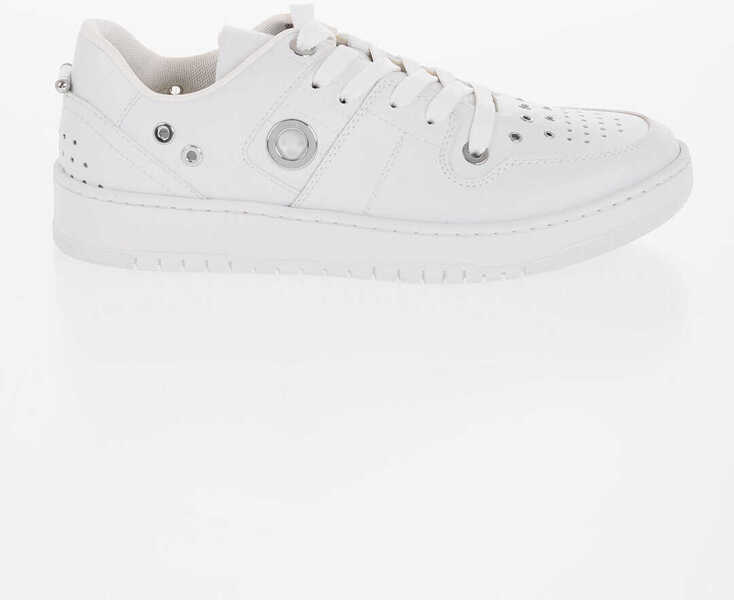 Sneakers Neil Barrett Faux Leather Low-Top Sneakers With Cut Out White Barbati (BM 15919010) 3