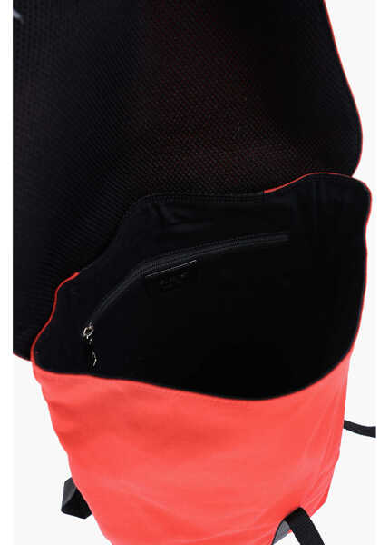 Rucsacuri Neil Barrett Two-Tone City Flap Nylon Backpack Black Barbati (BM 15919106) 4