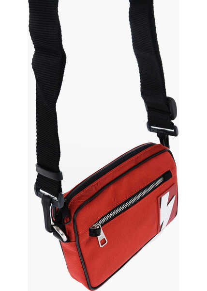 Borsete Neil Barrett Nylon Bum Bag With Embossed Logo Patch Red Barbati (BM 15919112) 3