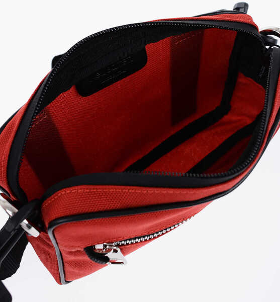 Borsete Neil Barrett Nylon Bum Bag With Embossed Logo Patch Red Barbati (BM 15919112) 4