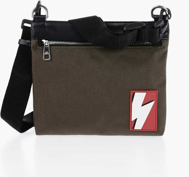 Genti de mana Neil Barrett Nylon Sacoche With Removable Straps Green Barbati (BM 15919457) 1