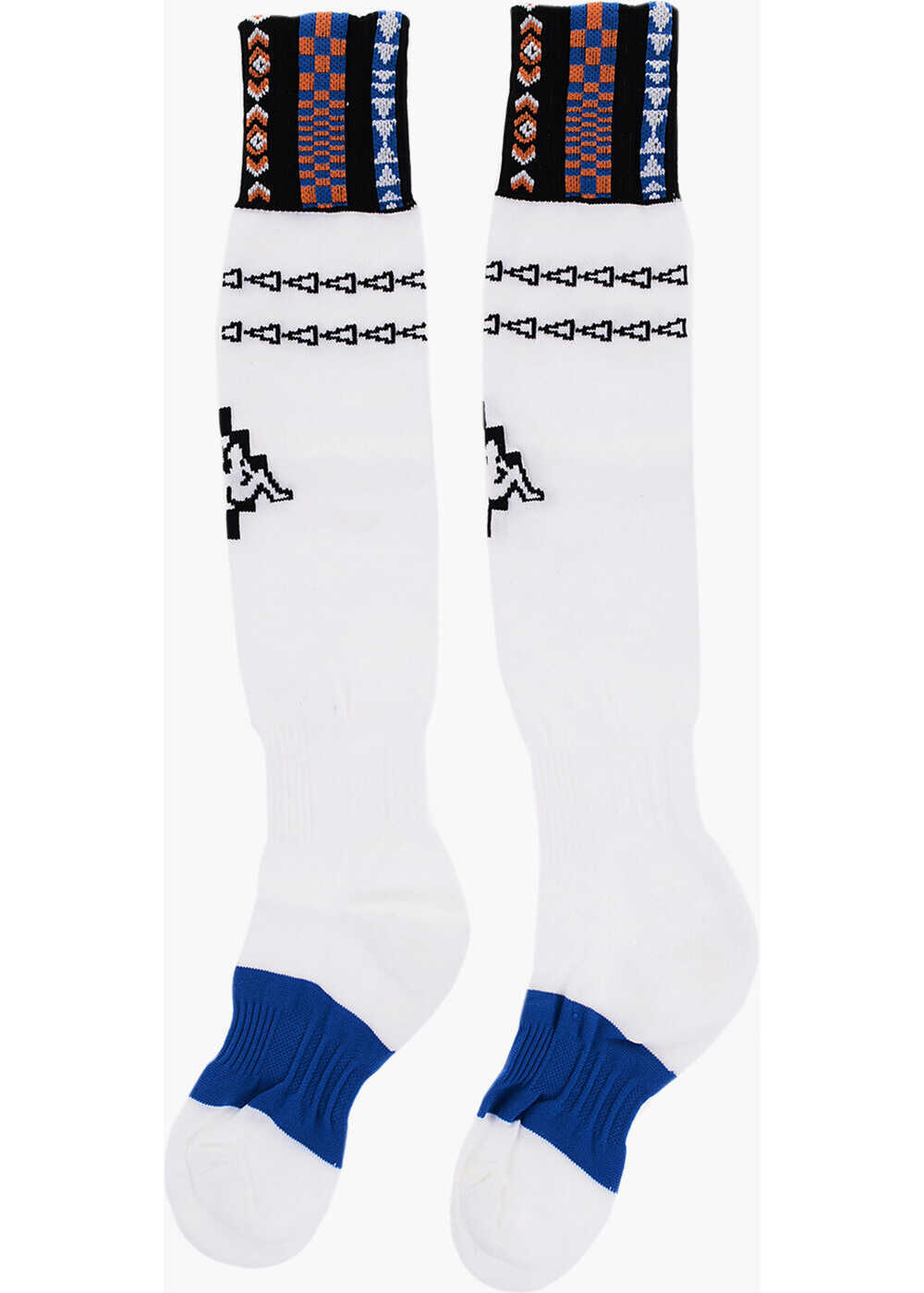 Sosete Marcelo Burlon Kappa Stretch Nylon Long Socks White Barbati (BM 15919580) 2