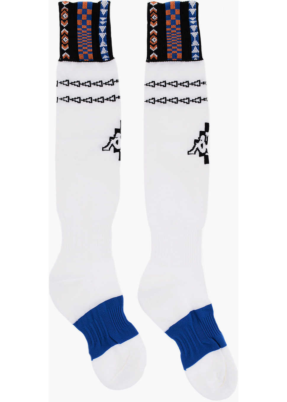 Sosete Marcelo Burlon Kappa Stretch Nylon Long Socks White Barbati (BM 15919580) 1