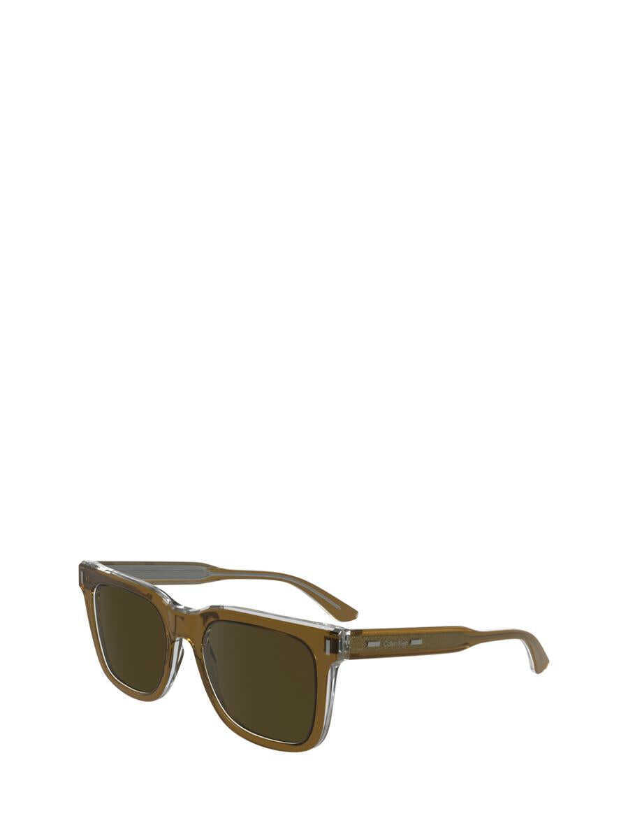 Ochelari de soare Calvin Klein Calvin Klein Sunglasses LIGHT BROWN / CRYSTAL Barbati (BM 15921965) 3