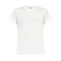 Tricouri Moncler Logo Cotton T-Shirt Femei