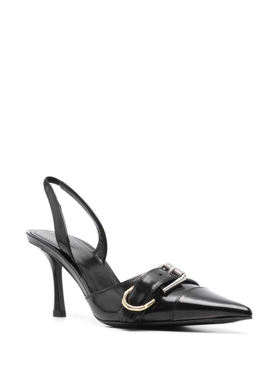 Pantofi cu toc Givenchy Voyou Black Slingback Pumps With A Buckle In Patent Leather Woman Black Femei (BM 15929279) 2