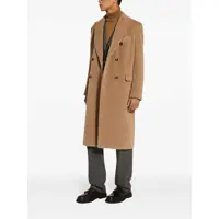 Paltoane pentru Barbati - Paltoane Dolce & Gabbana Beige Double-Breasted Coat With Peak Revers In Wool Blend Man Beige Barbati (BM 15931067) - B-mall.ro