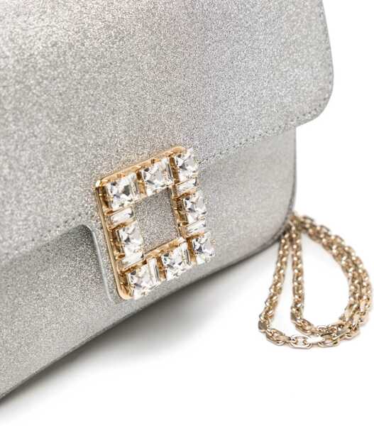 Genti plic Roger Vivier Jeu De Fille Clutch SILVER Femei (BM 15936971) 4