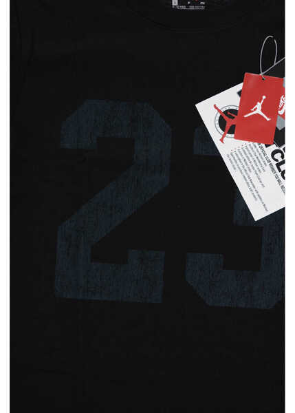 Tricouri Nike Air Jordan Front Printed Crewneck T-Shirt Black Baieti (BM 15936998) 2