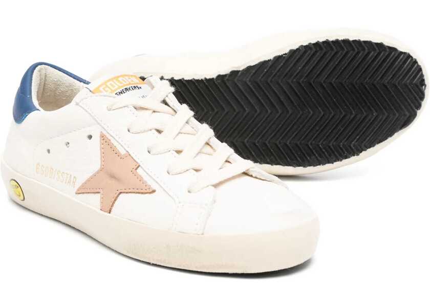 Sneakers Golden Goose Super Star Nappa Leather Upper And List Nubuck Star Leather Heel WHITE Baieti (BM 15937127) 2
