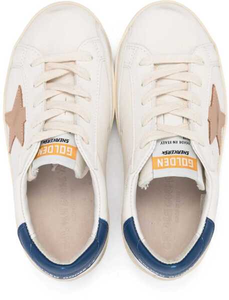 Sneakers Golden Goose Super Star Nappa Leather Upper And List Nubuck Star Leather Heel WHITE Baieti (BM 15937127) 3