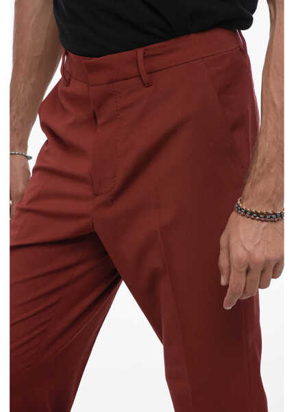 Pantaloni eleganti AllSaints Thirty Two Wool Blend Pants With Hidden Closure Red Barbati (BM 15937283) 2
