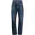 Maison Margiela Mm8 Pendleton High-Waisted Denims With Wool Hem Blue