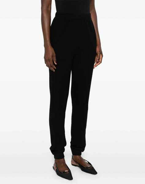 Pantaloni de trening Saint Laurent High Waisted Cashmere Joggers Black Femei (BM 15937496) 3