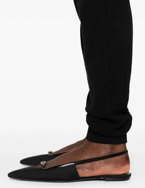 Pantaloni de trening Saint Laurent High Waisted Cashmere Joggers Black Femei (BM 15937496) 5