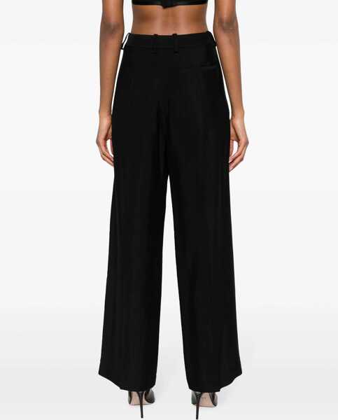 Pantaloni office MUGLER Straight-Fit Pants With Cut-Out Details Black Femei (BM 15937739) 4