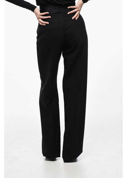 Pantaloni LAQUAN SMITH Pleated Tailored Pants With Sash-Belt Black Femei (BM 15937742) 2