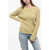 GENTRYPORTOFINO Bouclè Wool Pullover With Wide Neckline Yellow