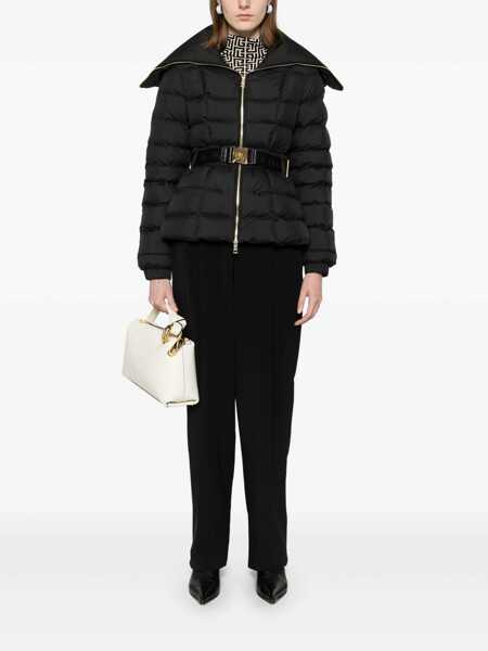 Geci de iarna Elisabetta Franchi PADDED JACKET Black   Femei (BM 15938969) 2