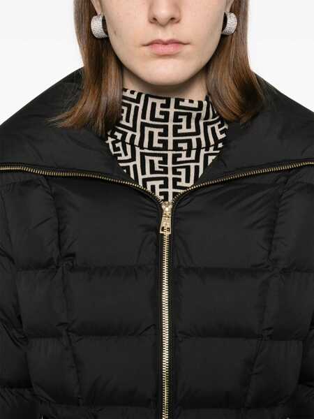 Geci de iarna Elisabetta Franchi PADDED JACKET Black   Femei (BM 15938969) 5