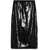 TWINSET Black Midi Skirt With Sequins All-Over In Technical Fabric Woman Black