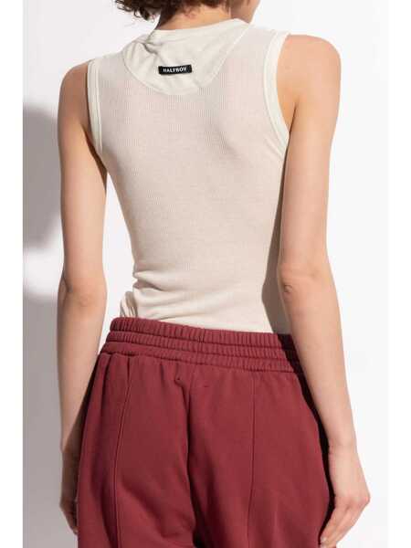 Topuri HALFBOY Halfboy Logo-Patch Tank Top TURTLE DOVE Femei (BM 15943952) 4