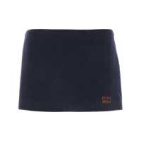 Fuste Miu Miu Padded Cotton Miniskirt Femei