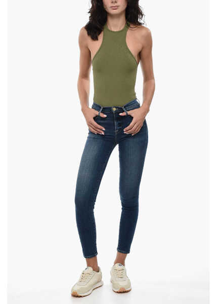 Blugi skinny FRAME High Waist Skinny Fit Jeans Blue Femei (BM 15948068) 4