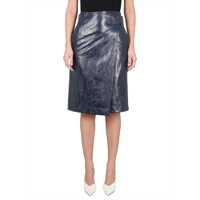 Fuste casual Leather Midi Skirt Femei