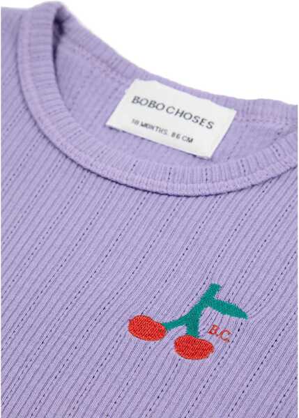 Tricouri Bobo Choses Baby Cherry Long Sleeve Tight T-Shirt PURPLE Baieti (BM 15948119) 4