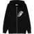 3.PARADIS Zip Sweatshirt. BLACK