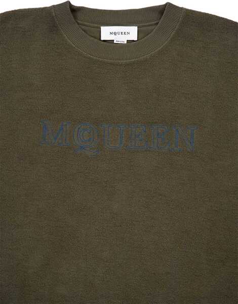 Bluze de trening Alexander McQueen Sweatshirt With Logo MILITARY GREEN Barbati (BM 15948287) 3