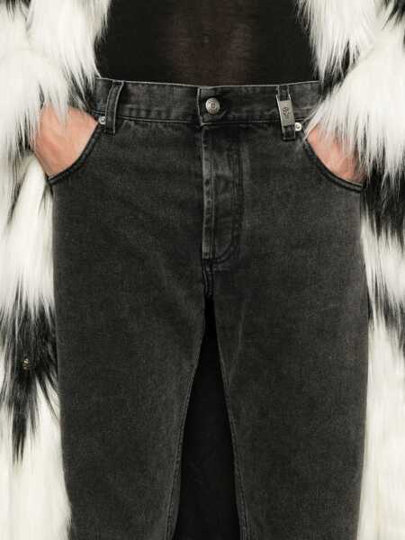 Blugi drepti Alexander McQueen Jeans In Denim BLACK Barbati (BM 15948299) 5