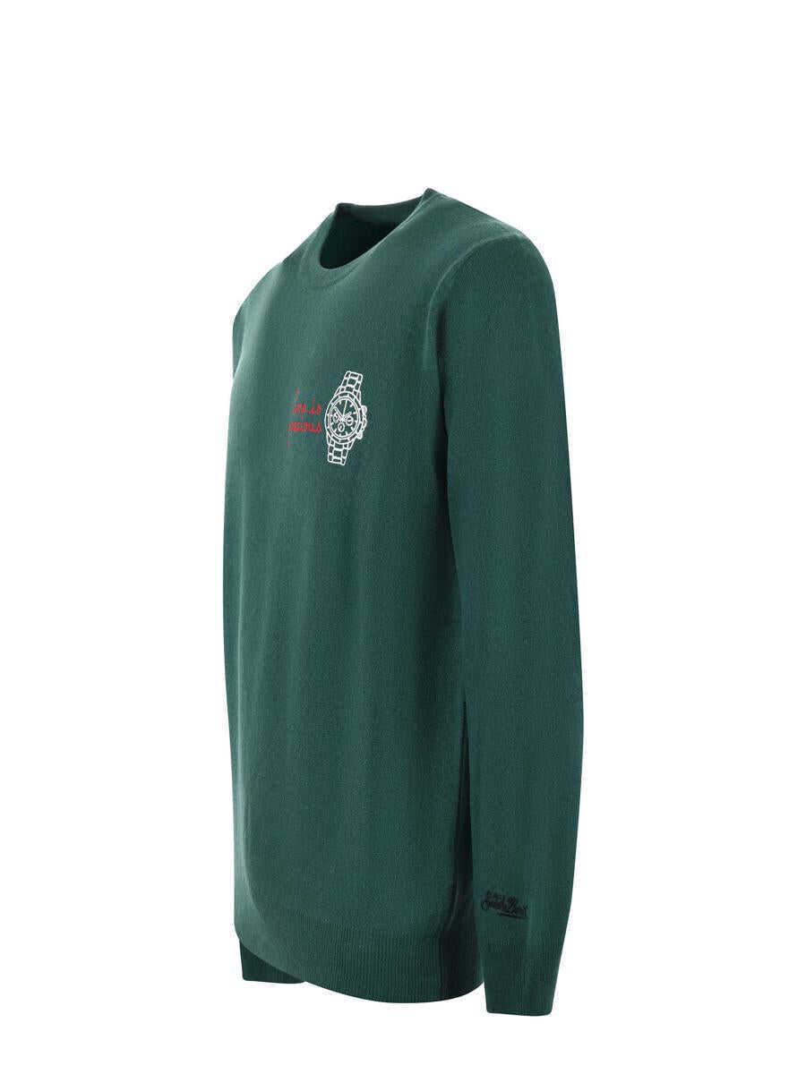 Pulovere Mc2 Saint Barth MC2 Saint Barth  Sweater VERDE INGLESE Barbati (BM 15950243) 2