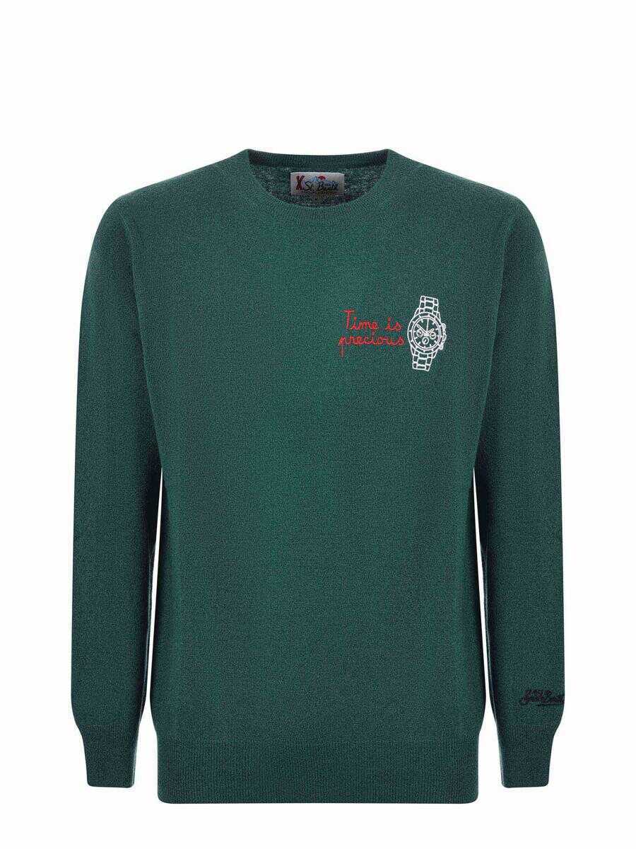 Pulovere Mc2 Saint Barth MC2 Saint Barth  Sweater VERDE INGLESE Barbati (BM 15950243) 1