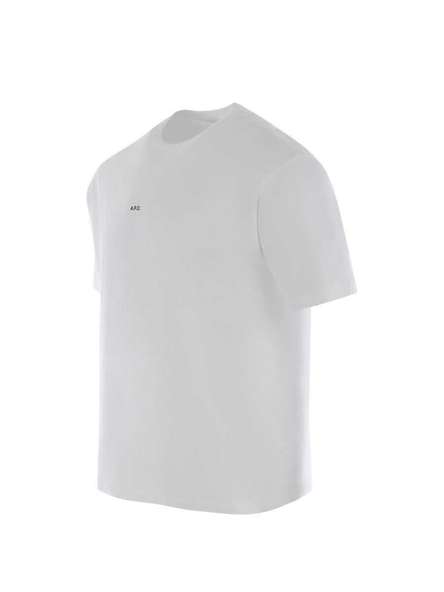 Topuri A.P.C. A.P.C.  T-Shirts And Polos WHITE Barbati (BM 15951716) 2